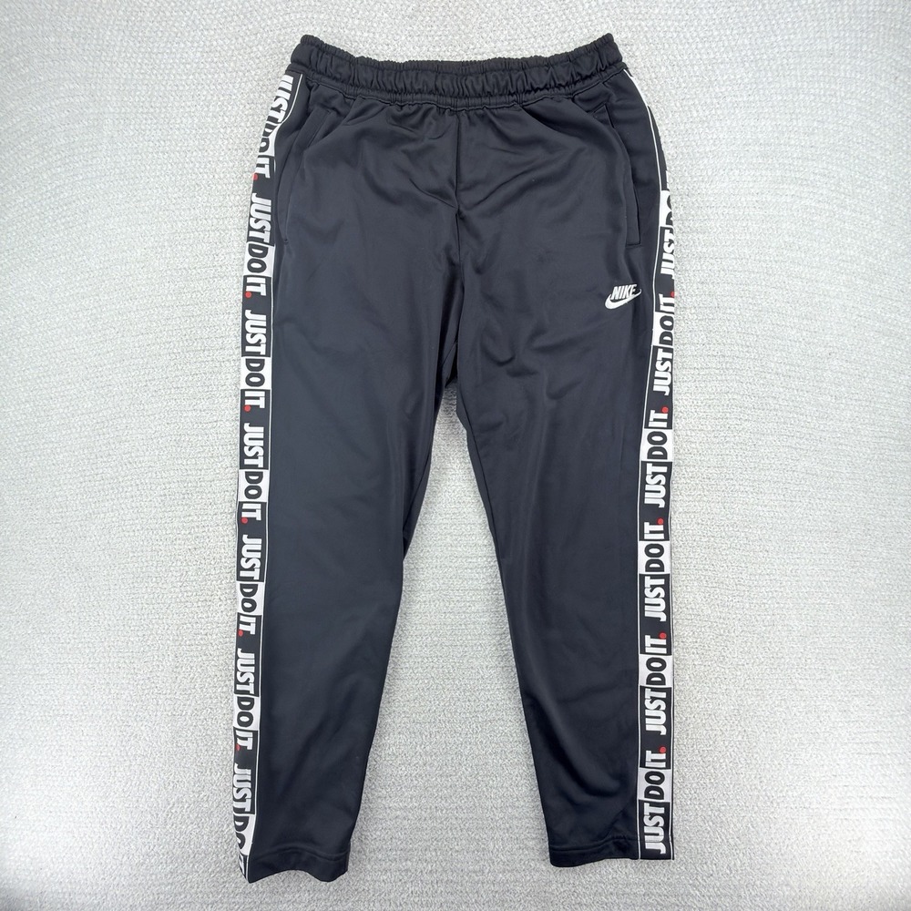 Nike Sportswear Just Do It JDI Taped Track Pants Black Men's Large CJ4785-010